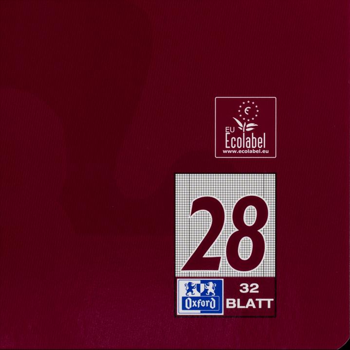 Produktbild Oxford Schulheft, A4, Lineatur 28 (A4, Kariert, Harter Einband)