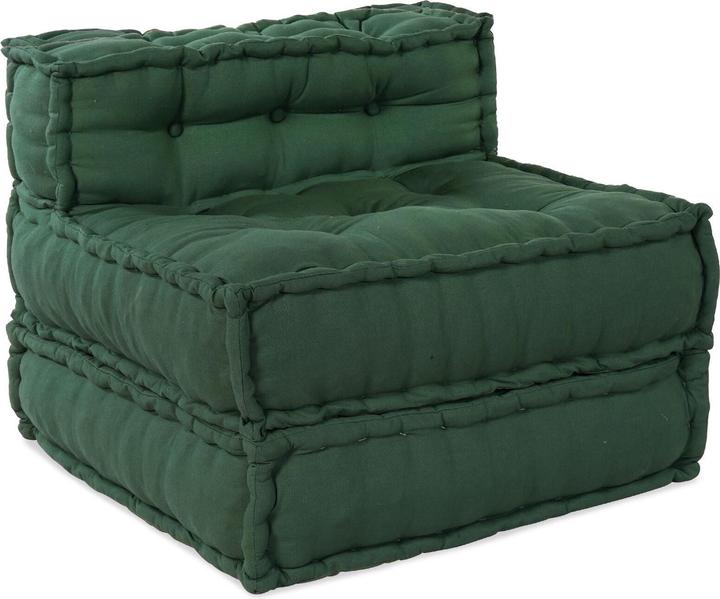 Produktbild VidaXL Modularer Pouf 4er Set Grüner Stoff