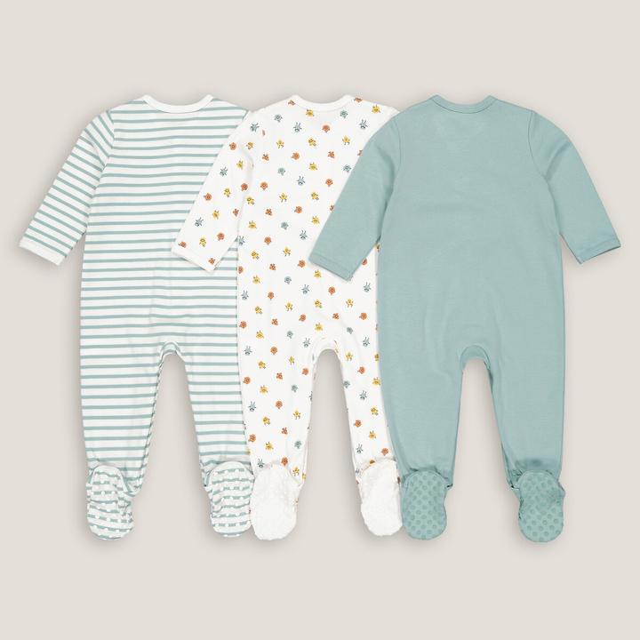 Immagine prodotto La Redoute Collections Pagliaccetto in cotone a 3 pezzi (60)