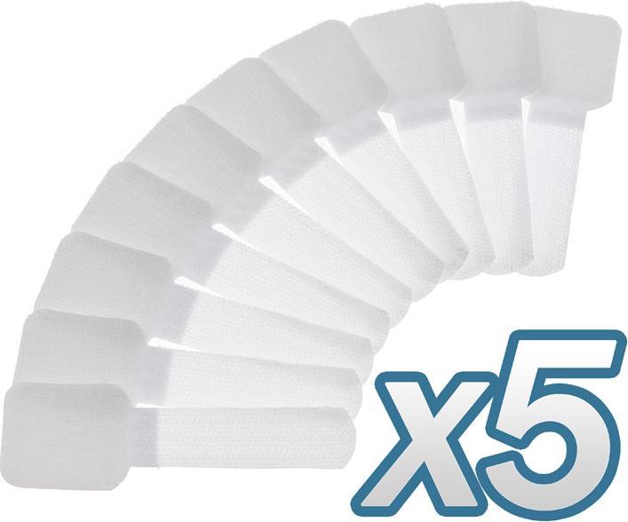 Immagine prodotto Label-the-cable Supporto per cavi in velcro (Fascette in plastica, 90 mm, 50 pz.)