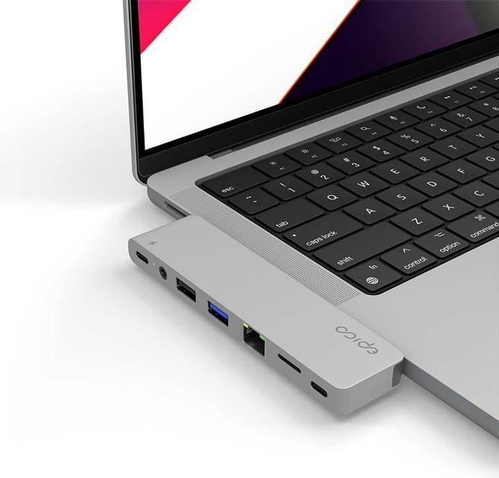 Produktbild Epico PRO HUB III (Magsafe compatible) - silver (8 Ports)