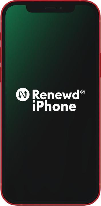 Actual product image Renewd iPhone 12 (64 GB, Red, 6.10", 12 Mpx, Dual SIM, A / Like new)