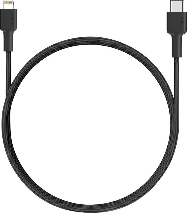 Aukey Braided Nylon USB-C to Lightning Cable 1.8m (1.80 m, USB 2.0, 27 W)