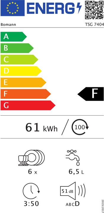 Energie-Label Bomann TSG 7404