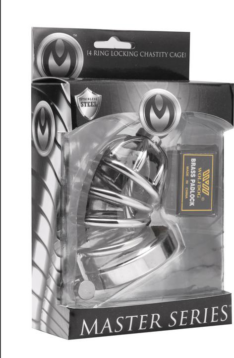 Master Series 4 Ring Chasity Cage