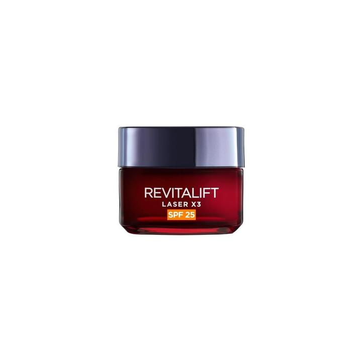 Actual product image L'Oréal Paris Revitalift Laser X3 Anti-Wrinkle Day Cream with SPF 25 Triple Action Vitamin C Hyaluro (Body cream, 50 ml)