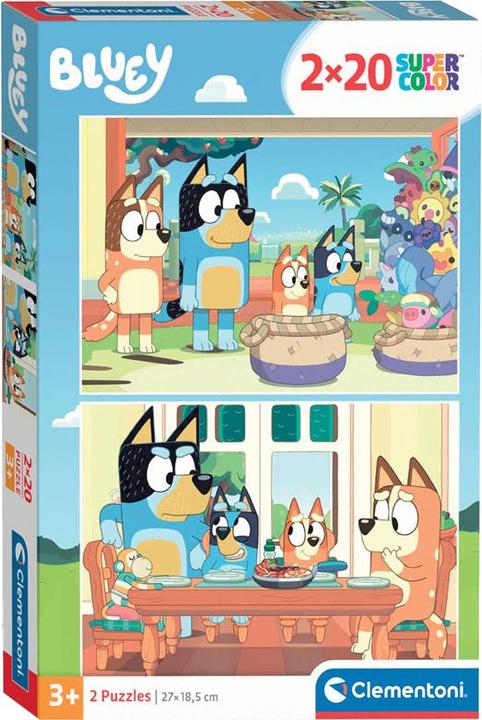 Produktbild Clementoni Puzzle Super Color Bluey, 2x20tlg. (20 Teile)