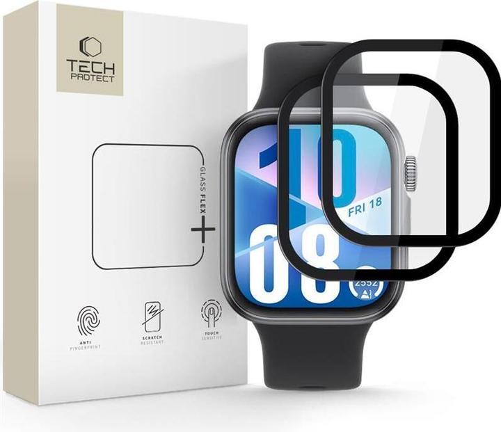 Produktbild Hofi Tech-Protect Glass Flex+ 2er-Pack Hybridglas für Huawei Watch Fit 3 / 4 - Schwarz (4, Huawei Watch Fit 3)