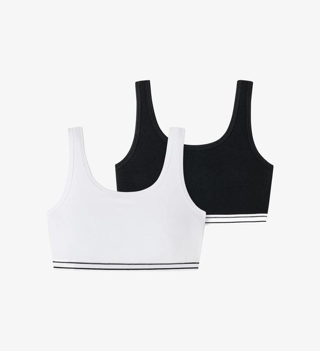 Produktbild Schiesser Bustier "95/5" schwarz/weiss (2er Pack)