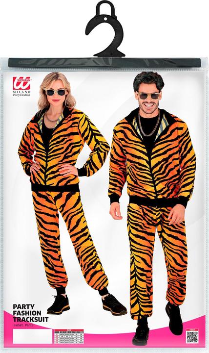 Produktbild Widmann PARTY FASHION TRAININGSANZUG MIT TIGERMUSTER (Oberteil, Hose), XXL (XXL)