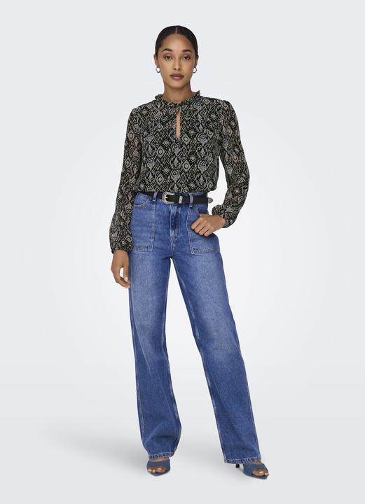 Actual product image Only Patterned blouse top (L)
