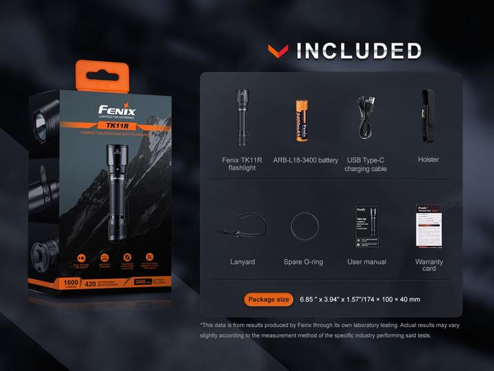 Productafbeelding Fenix TK11R (14.55 cm, 1600 lm)