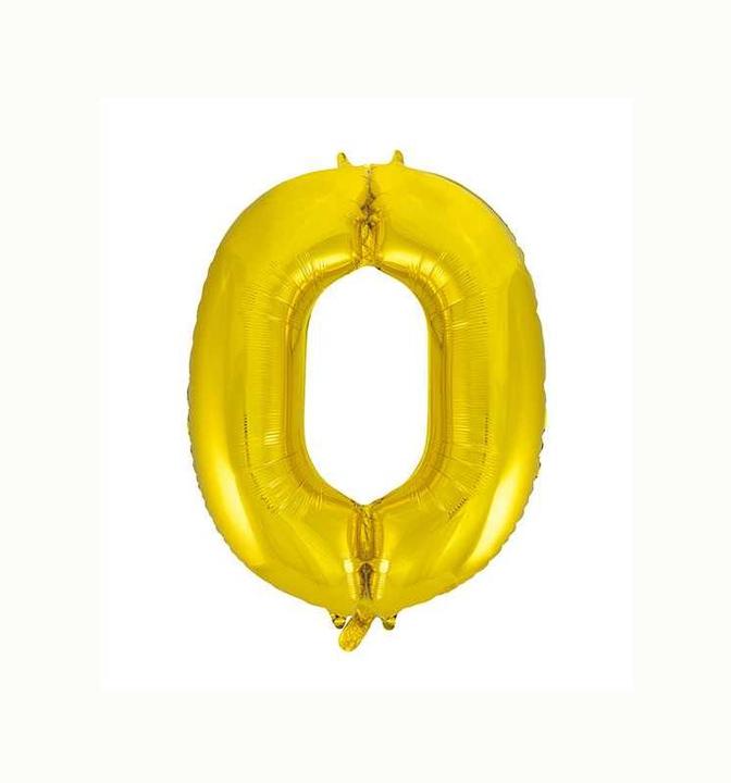 Actual product image Unique Foil balloon number "0 (1 x)