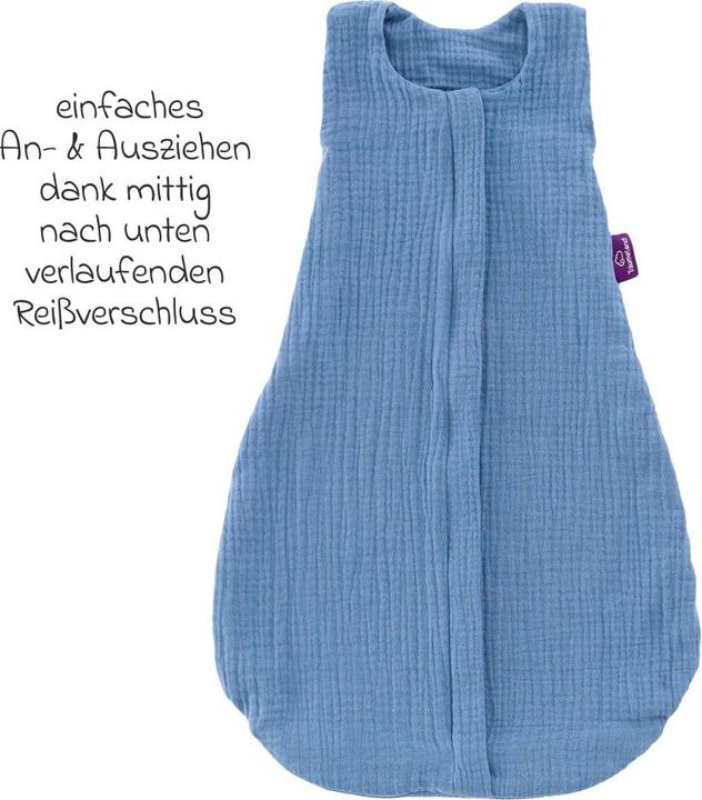 Produktbild Träumeland Sommerschlafsack Liebmich Baumwollmusselin (70 cm, 0.5 TOG, Sommer)