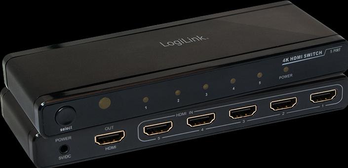 Produktbild LogiLink HDMI 5-Port Switch (Video Switch)
