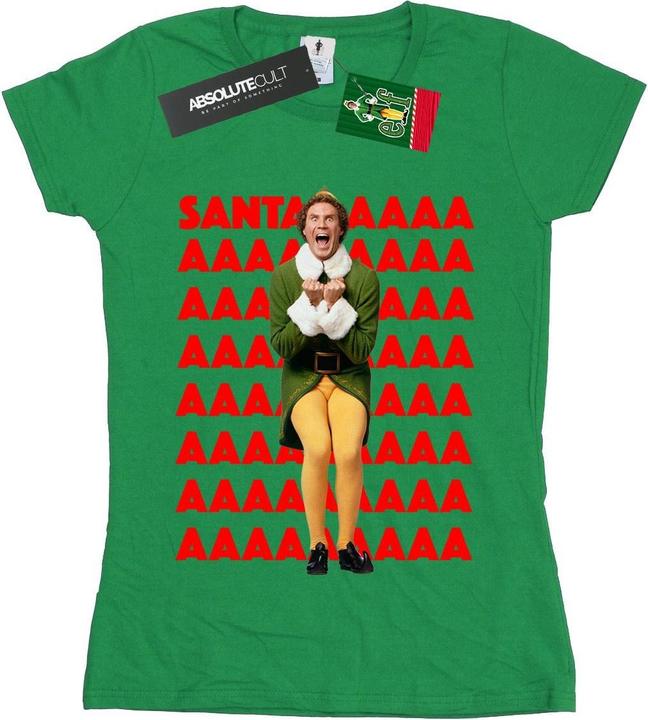 Elf Buddy Santa Scream TShirt (L)