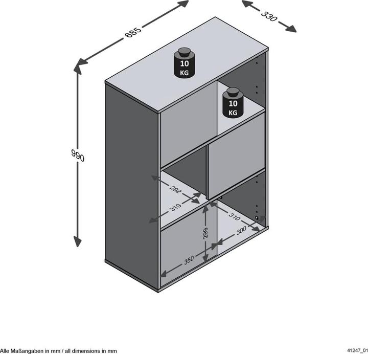 Actual product image FMD Möbel Aylin (68.5 x 33 x 99 cm)