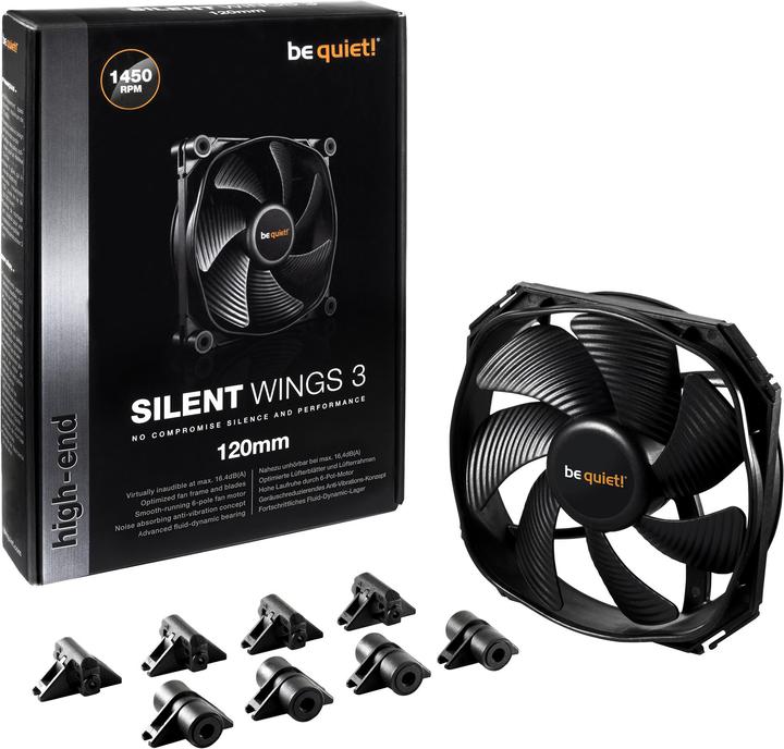 Actual product image be quiet! SilentWings 3 (120 mm, 1 x)