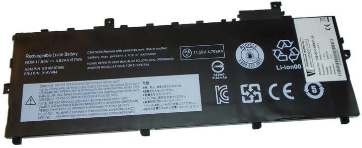 Produktbild Vistaport Akku für Lenovo ThinkPad X1 Carbon G5 (3 Zellen, 4950 mAh)