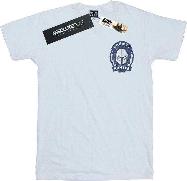 Star Wars The Mandalorian Bounty Hunter Badge Breast Print TShirt (L)