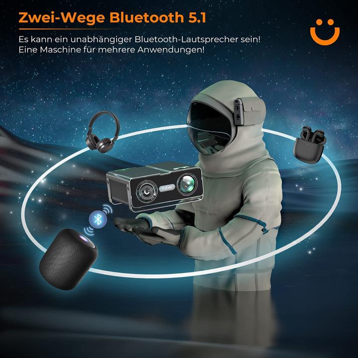 Produktbild Yaber V10 Full HD Beamer (Schwarz)