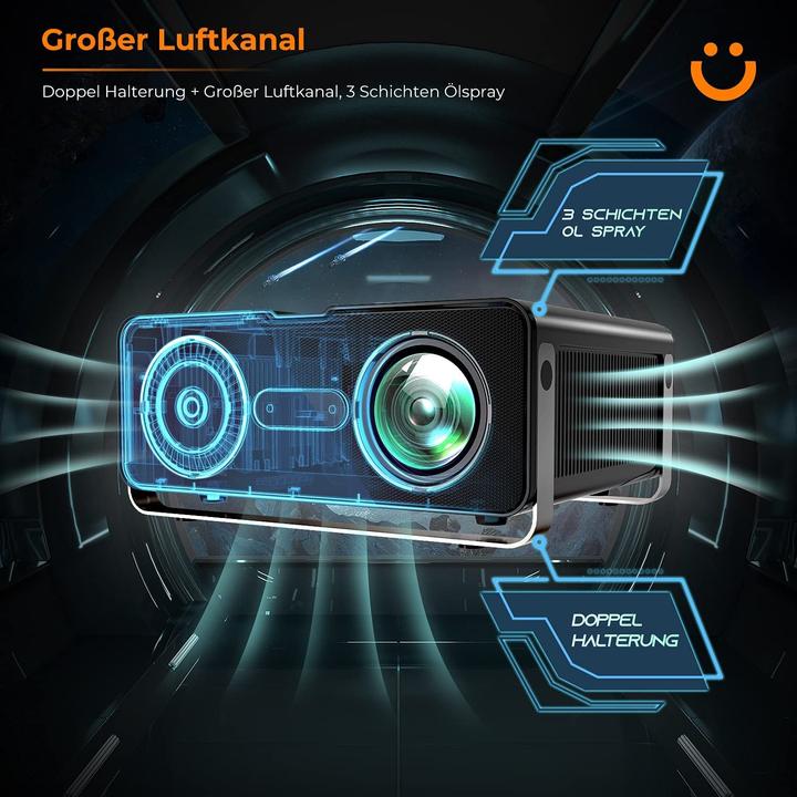 Produktbild Yaber V10 Full HD Beamer (Schwarz)