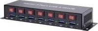 Immagine prodotto Renkforce Hub USB 3 a 7 porte in metallo, commutabile (USB-B, 7 Porti)