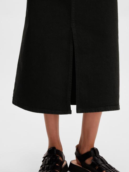 Image du produit Selected Femme Jupe midi en jean noir (36)