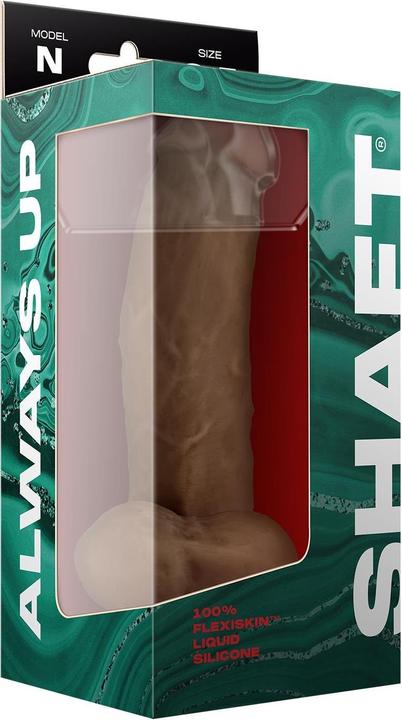 Actual product image Shaft Model N Anatomical Side Curve Flexiskin Double Layered Realistic Dildo Vibrator - Extremely So