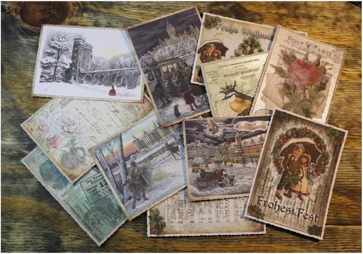 Actual product image Pappnoptikum 5036 - Postcard Winter Trip (with mica) (1 pcs.)
