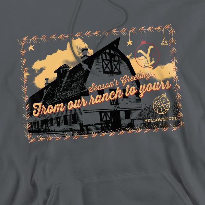 Immagine prodotto Yellowstone Seasons Greetings From The Felpa con Cappuccio Natale Uomo (L)