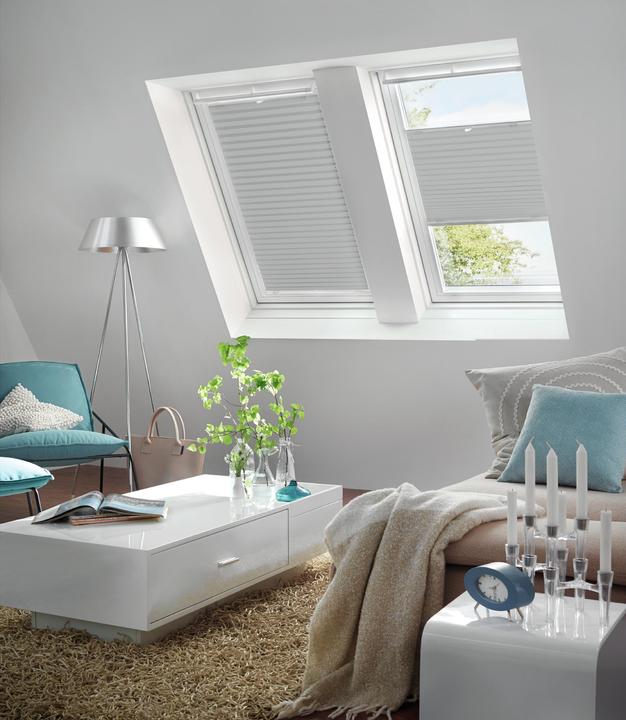 Produktbild Gardinia Dachfenster Plissee mit Saugnäpfen (47.5 x 100 cm)