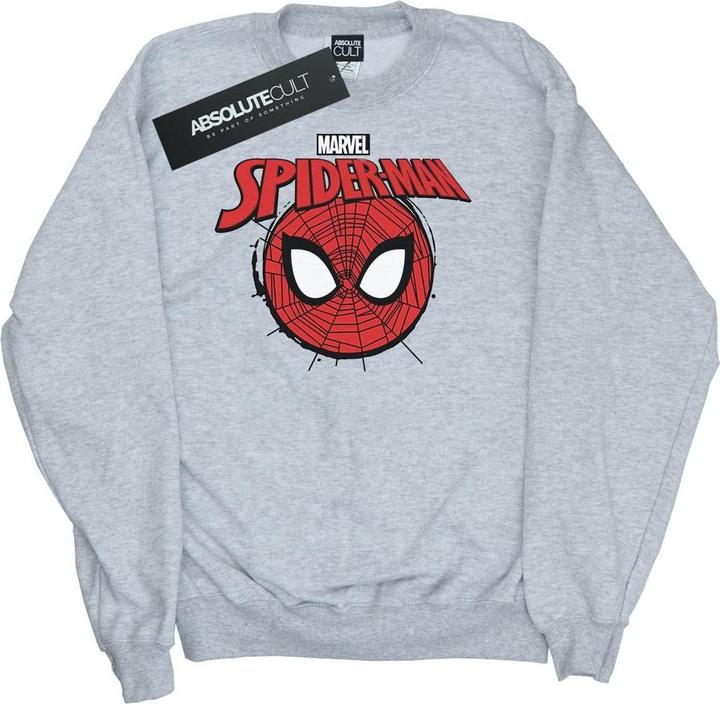 SpiderMan Logo Head Sweatshirt Mädchen