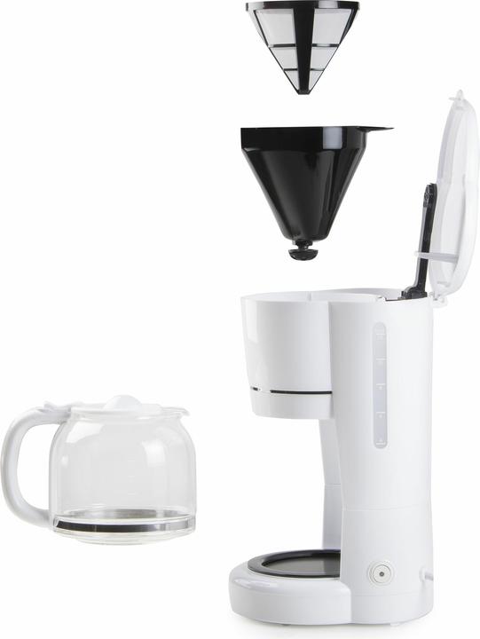 Image du produit Domo CAFETIÈRE BLANCHE DO730K 900W 1,5L 12 TASSES PORTE-FILTRE AMOVIBLE ARRÊT AUTOMATIQUE