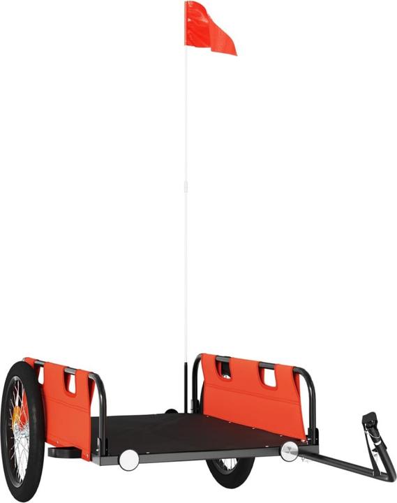 Produktbild VidaXL Fahrradanhänger Orange Oxford-Gewebe und Eisen, Farbe