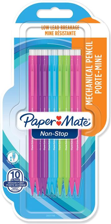Paper Mate Feinminenstift Non-Stop 10er 0,7mm Blister (0.70 mm, HB, 10 x)