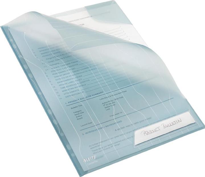 Image du produit Leitz CombiFile, A4, PP, bleu, 0,20 mm grainé, combinaison de couvertures de brochures u (A4, 1 x)