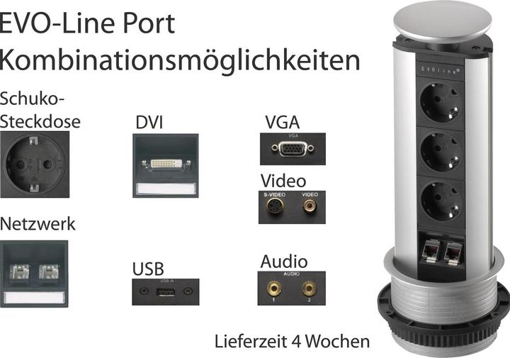 Produktbild Schulte Evoline Port (3 x, CEE 7/3, 2.50 m)