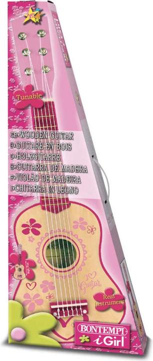 Actual product image Bontempi Wood guitar Pink