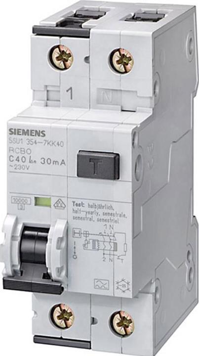 Image du produit Siemens RCBO type A 30mA, 10kA, 1+N-pole B 6A