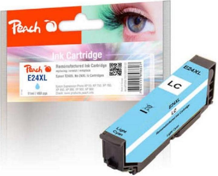 Image du produit Peach Encre Epson T2435, No 24XL Cyan clair (LC)