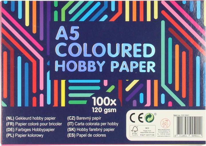 Image du produit Wins Holland Papier couleur pour loisirs créatifs A5 (1 x)