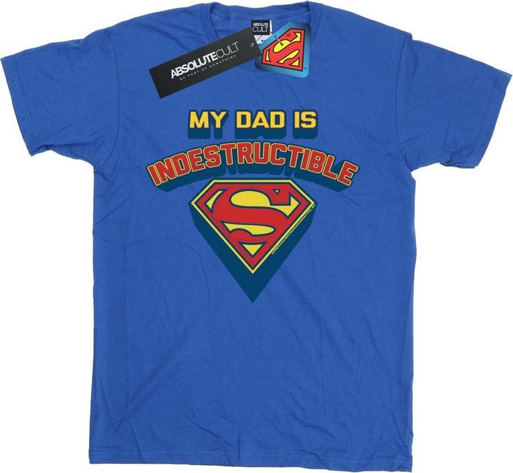 Superman My Dad Is Indestructible TShirt Jungen