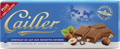 Produktbild Cailler Tafelschokolade Milch mit Haselnüssen (400 g)