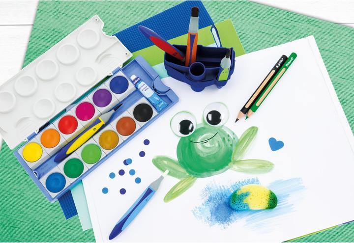 Actual product image Pelikan Coloured pencil case 8+1ST Griffix WV assorted (Assorted colours, incl. pencil, 10 x)
