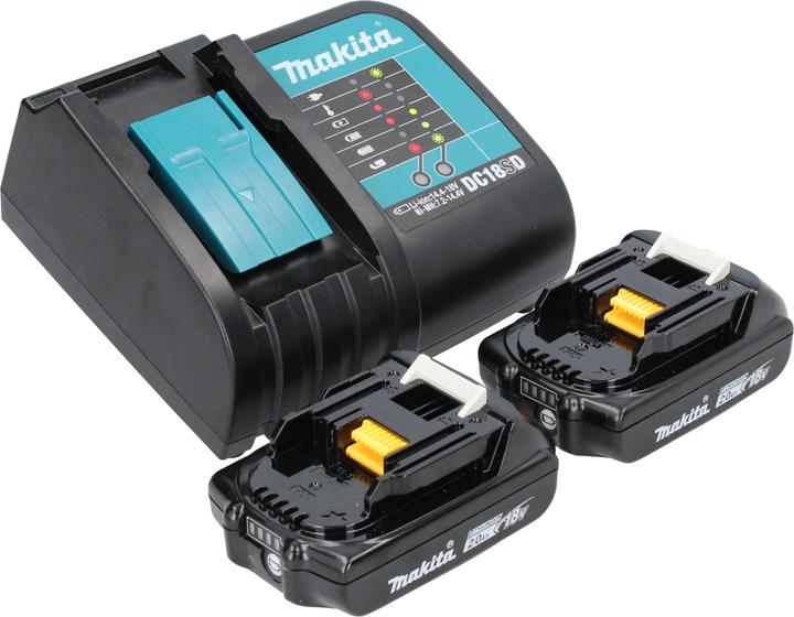 Actual product image Makita DCL 281 FSAW Akku Staubsauger 18 V weiss Brushless + 2x Akku 2,0 Ah + Ladegerät