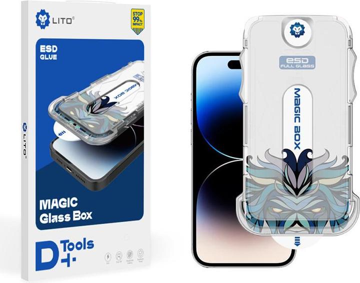 Lito Panzerglas inkl. Installationstool iPhone 14 Pro (1 Stück, Apple iPhone 14 Pro)