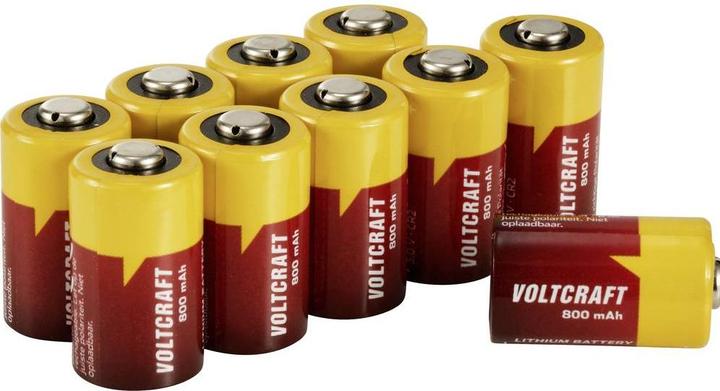 Actual product image Voltcraft CR2 Fotobatterie CR 2 Lithium 800 mAh 3 V 10 St. (10 pcs., CR2, 800 mAh)