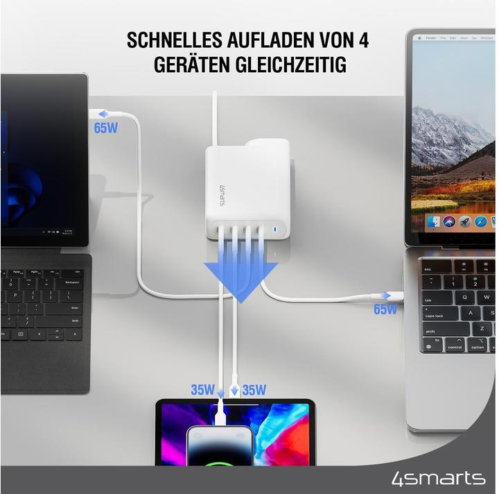 Produktbild 4smarts USB-Wandladegerät GaN Flex Pro 200 W, Ladeport Output (200 W)