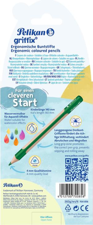 Produktbild Pelikan Buntstift Griffix 9 Farben (Gemischt, Assorted colours, 9 x)